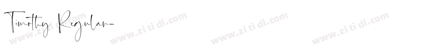 Timothy Regular字体转换